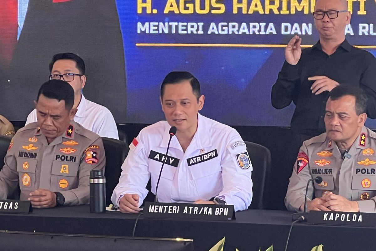 Menteri AHY: 87 kasus mafia tanah jadi target operasi pada 2024