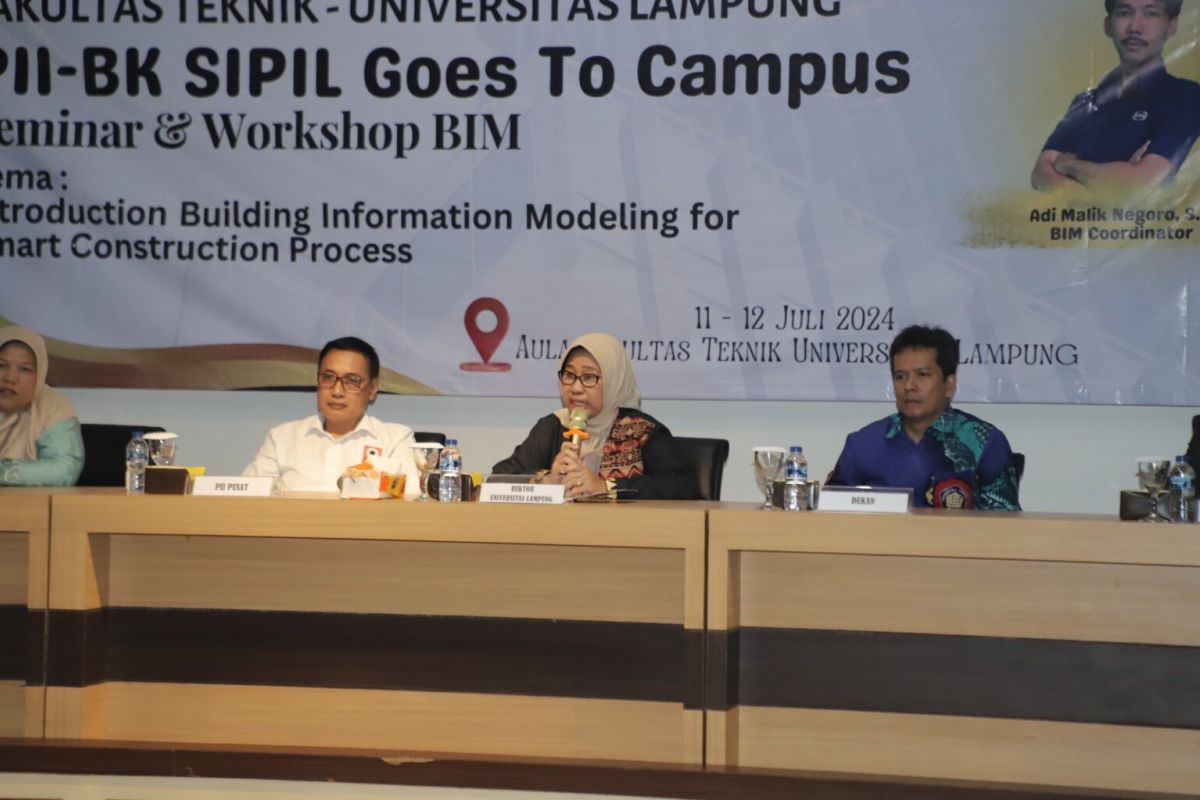 Rektor Unila resmikan PII-BK Sipil Goes to Campus