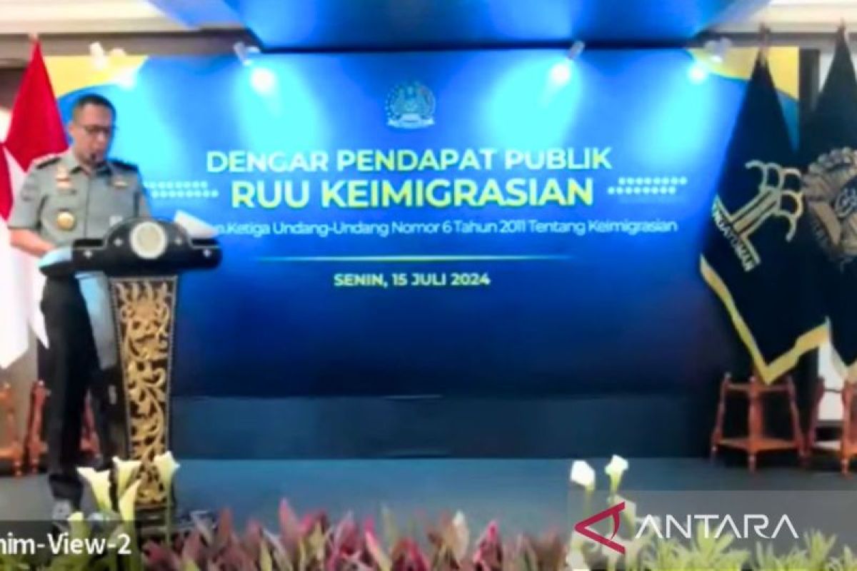 Ditjen Imigrasi gelar Dengar Pendapat Publik tentang RUU Keimigrasian