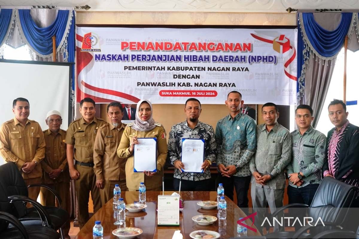 Pemkab Nagan Raya hibah dana Rp10,38 M untuk Panwaslih, begini harapan pj bupati