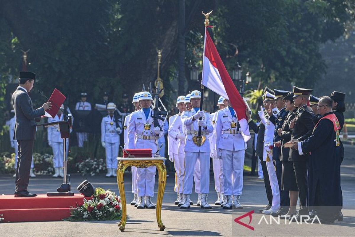 Presiden: Perwira TNI/Polri tulang punggung pertahanan keamanan bangsa