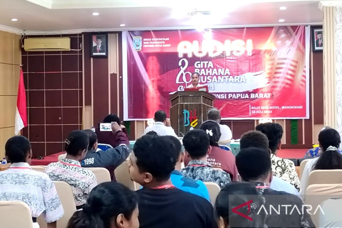 Puluhan generasi muda Papua Barat ikut audisi Gita Bahana Nusantara 2024