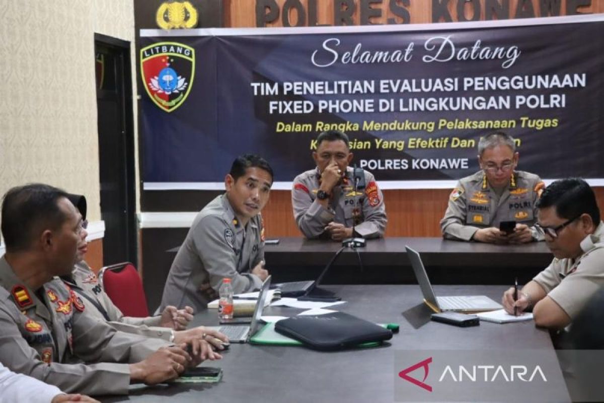 Puslitbang Polri teliti penggunaan dan pengawasan fixed phone di Polda Sultra