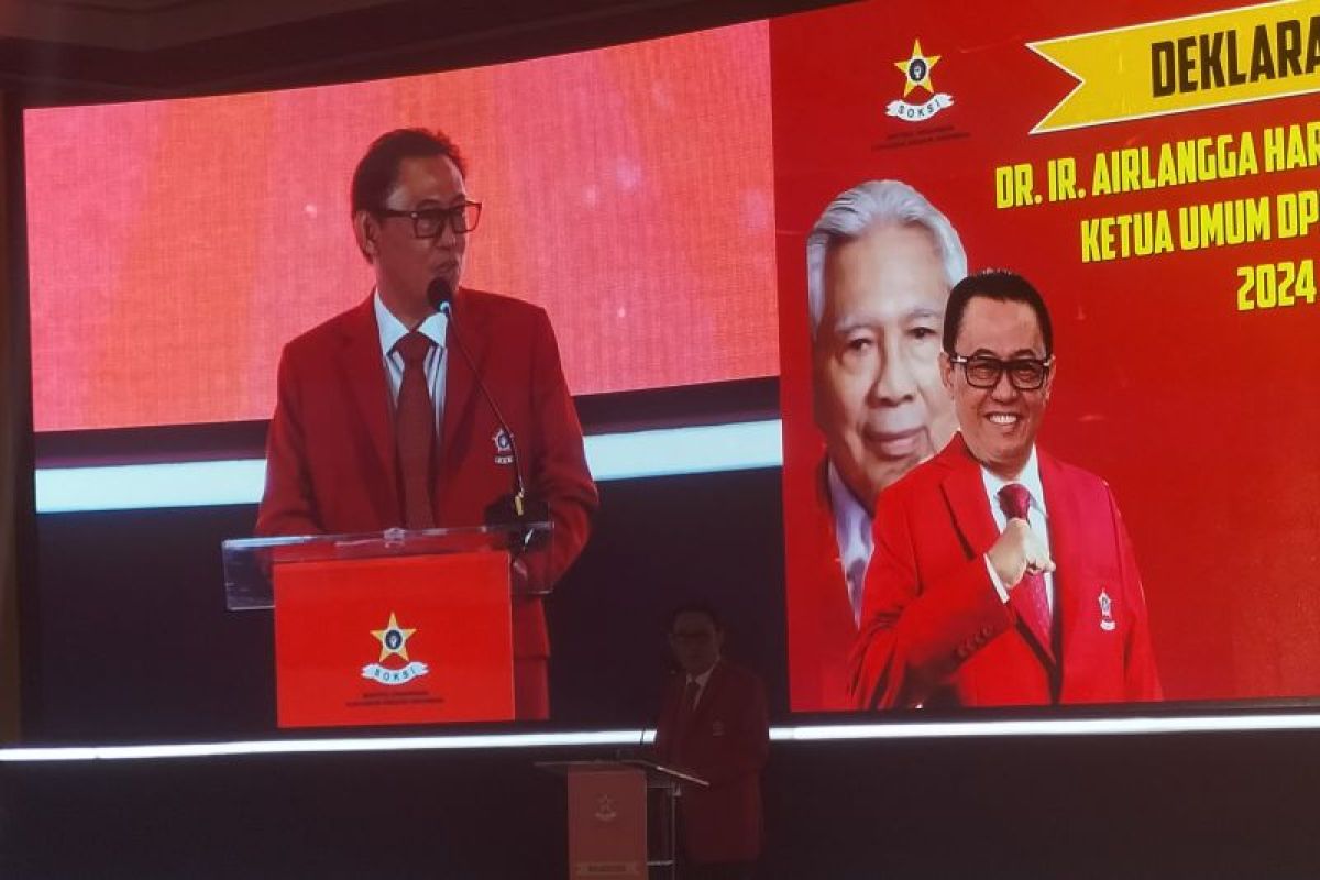 SOKSI deklarasi mendukung Airlangga kembali jadi Ketum Golkar