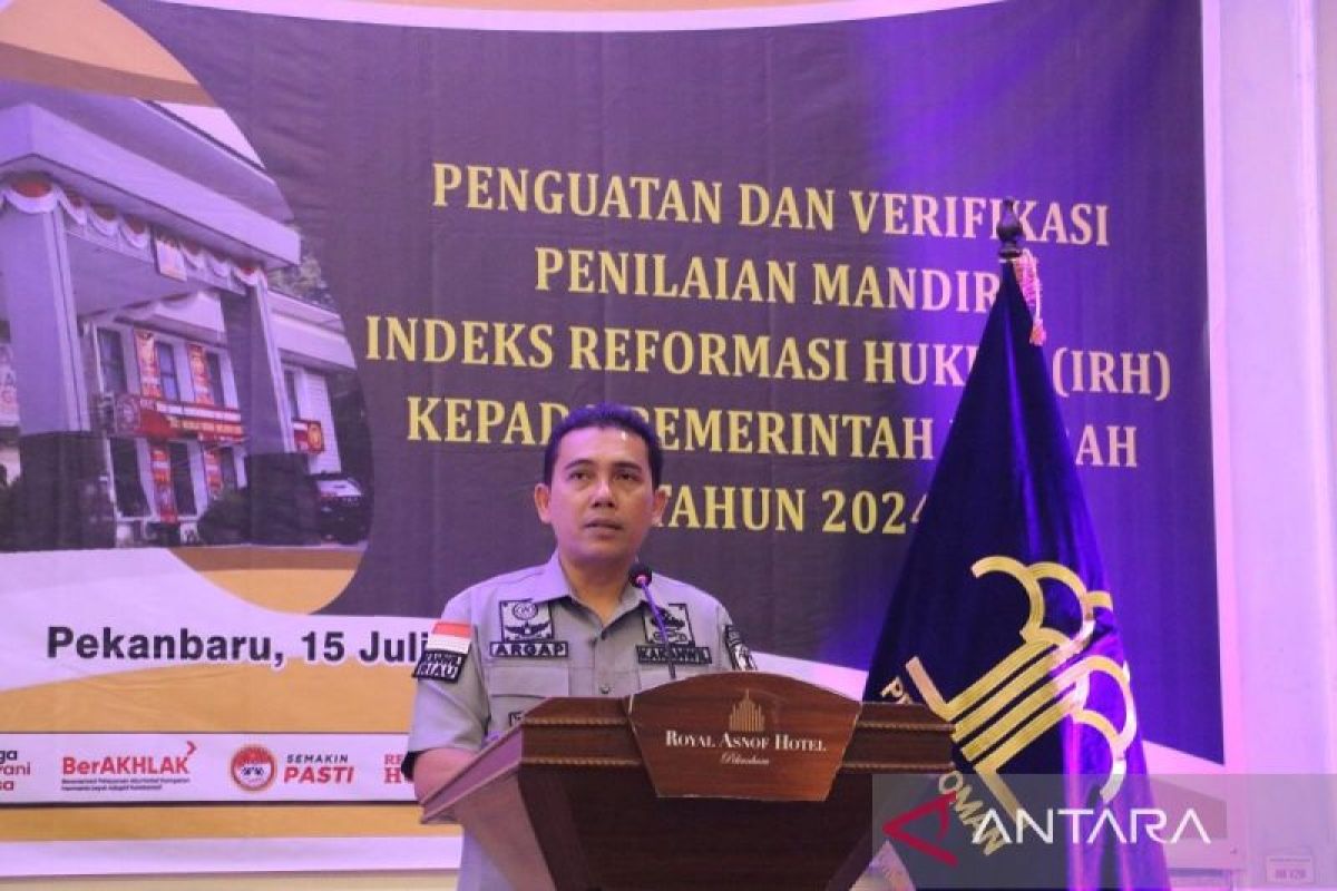 Kemenkumham Riau perkuat indeks reformasi hukum pemda