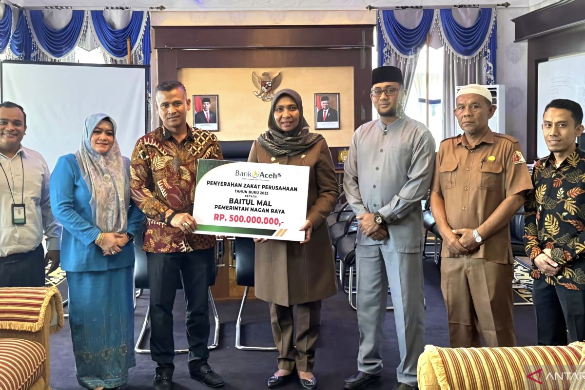 Pemkab Nagan Raya terima zakat Rp500 juta dari Bank Aceh Syariah, ini harapan pemkab