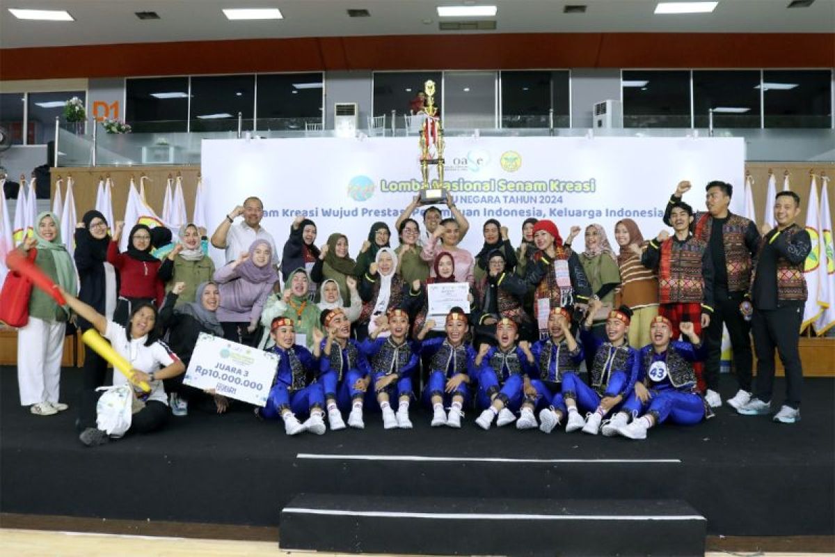 Tim Senam Kreasi Sumut juara 3 di Piala Ibu Negara 2024