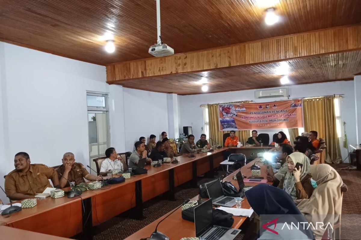 BPBD Mukomuko siapkan dokumen rencana kontingensi antisipasi gempa dan tsunami