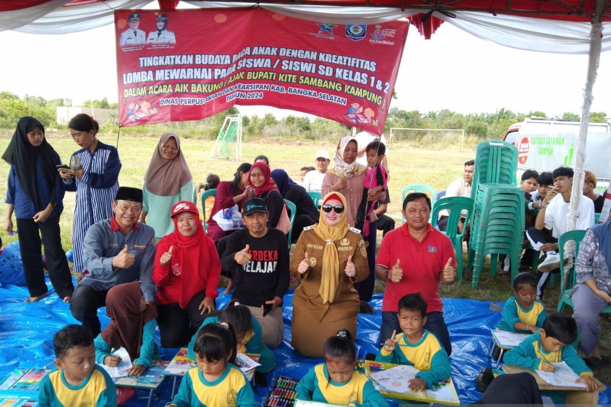 Bangka Selatan dorong minat baca anak melalui lomba mewarnai