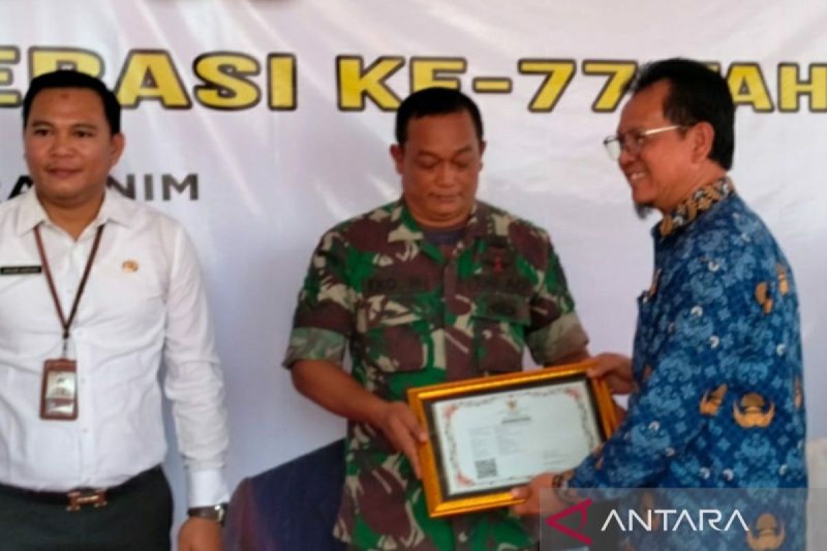 Koperasi Kodim 0404/Muara Enim  raih penghargaan Menkop