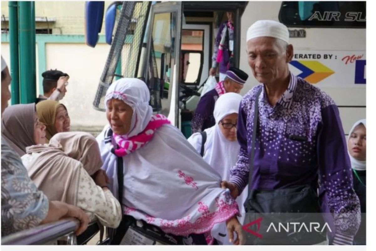 Berikut jadwal tiba jamaah haji Tapsel,  begini kondisi kesehatannya