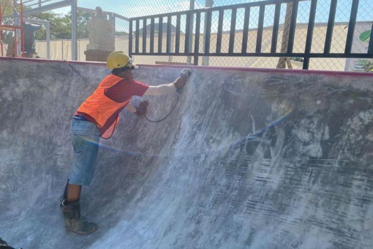 Skate Park Lumintang di Denpasar bisa dipakai mulai Agustus 2024