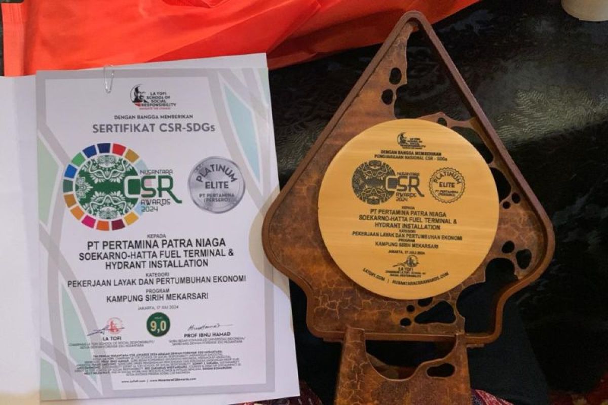 Pertamina Patra Niaga SHAFTHI raih penghargaan di Nusantara CSR Awards 2024