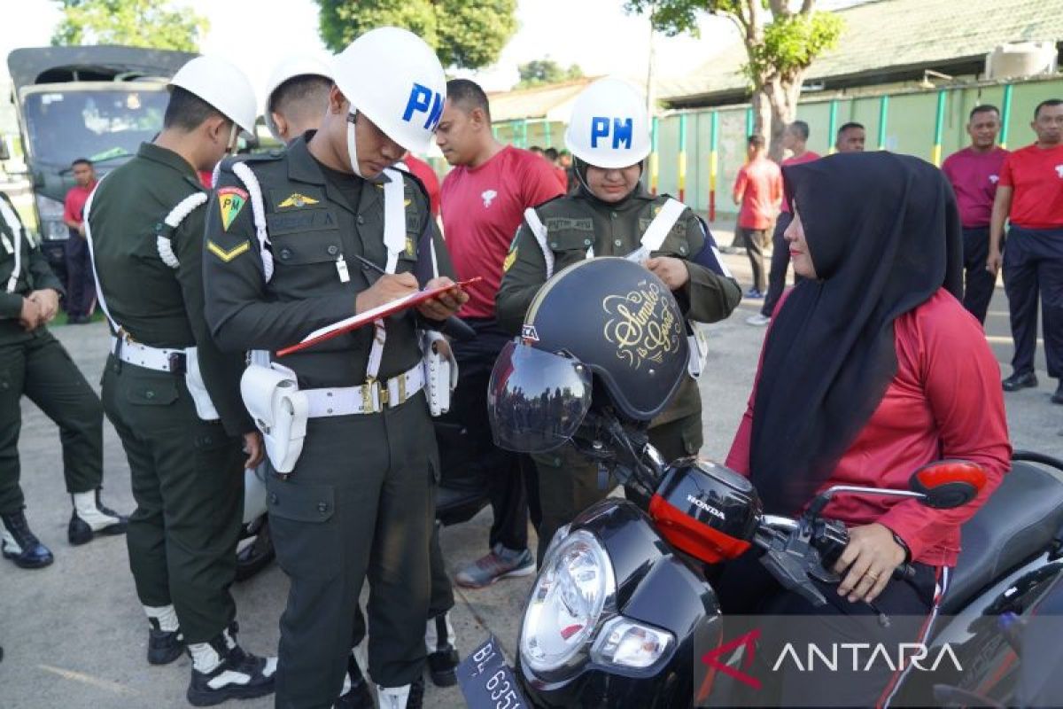 Denpom periksa kendaraan prajurit TNI di Lhokseumawe