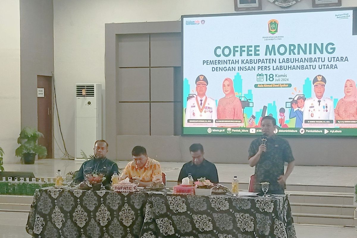 Pemkab Labura dan wartawan gelar pertemuan sambil ngopi pagi, ini tujuannya