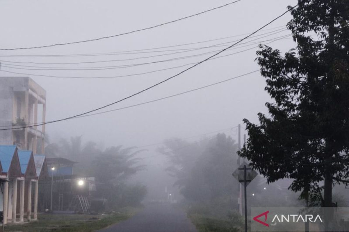 Kabut asap di Mukomuko diduga bersumber dari kebakaran lahan gambut di belakang Bandara