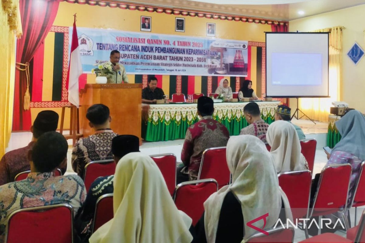 Pemkab Aceh Barat sosialisasi qanun rencana pembangunan induk kepariwisataan