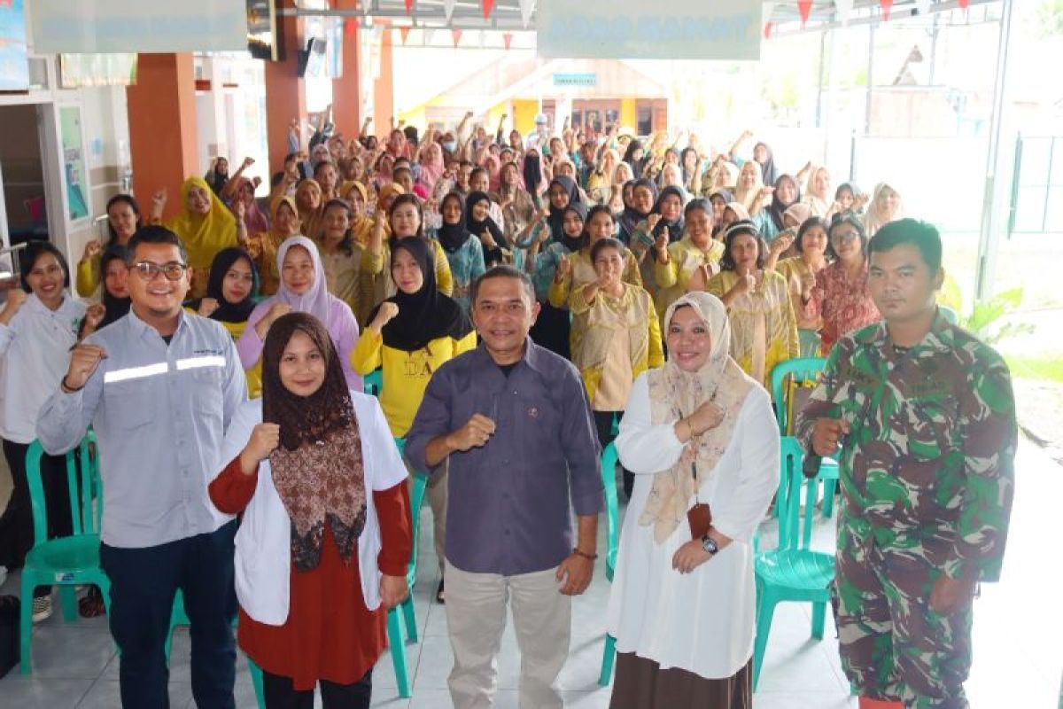 Tingkatkan kualitas kesehatan masyarakat, DSLNG gelar sosialisasi deteksi dini kanker rahim dan payudara