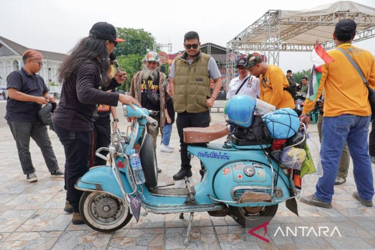 Begini pesan Bobby Nasution kepada komunitas  vespa di Medan