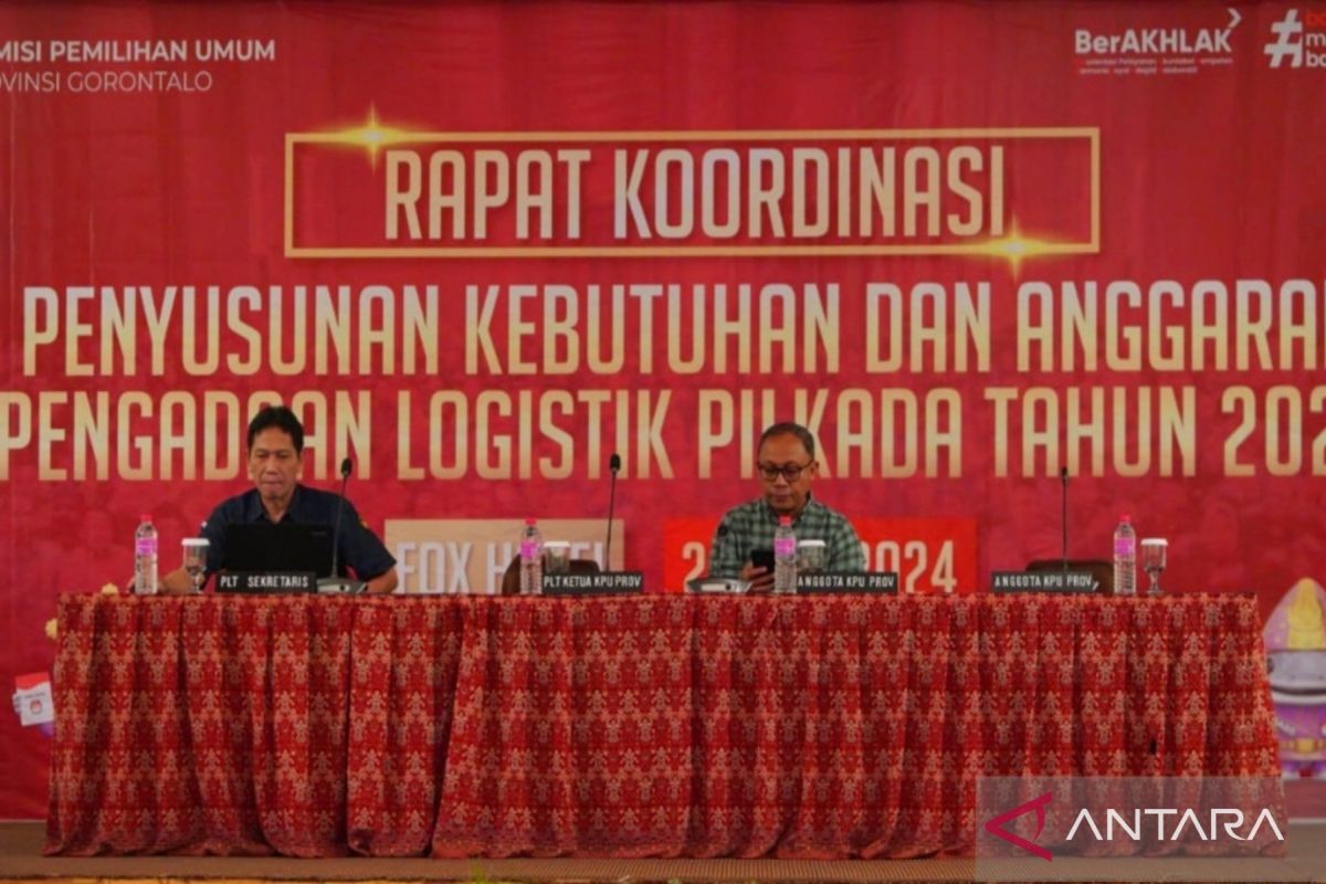 KPU Provinsi Gorontalo matangkan kesiapan logistik Pilkada