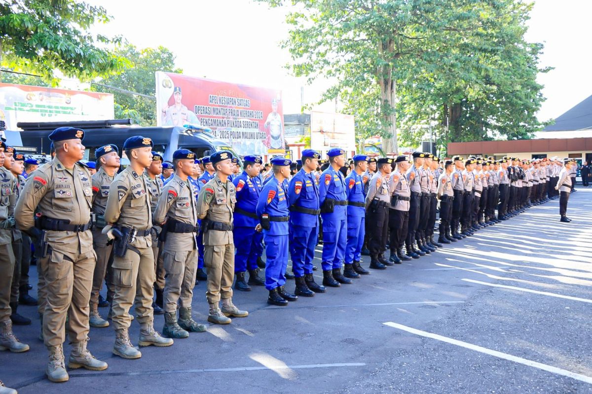 Wakapolda Malut pimpin apel kesiapan personel hadapi  Pilkada