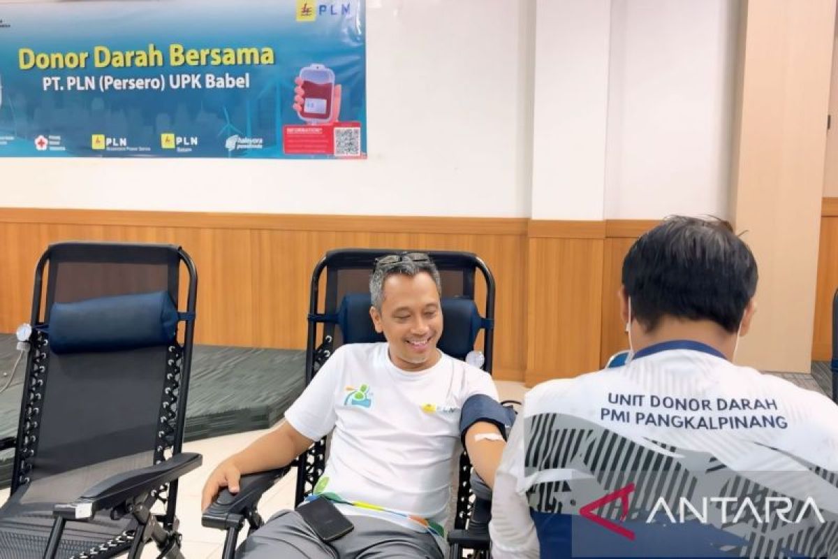 PLN Babel gelar kegiatan donor darah di lingkungan kerja