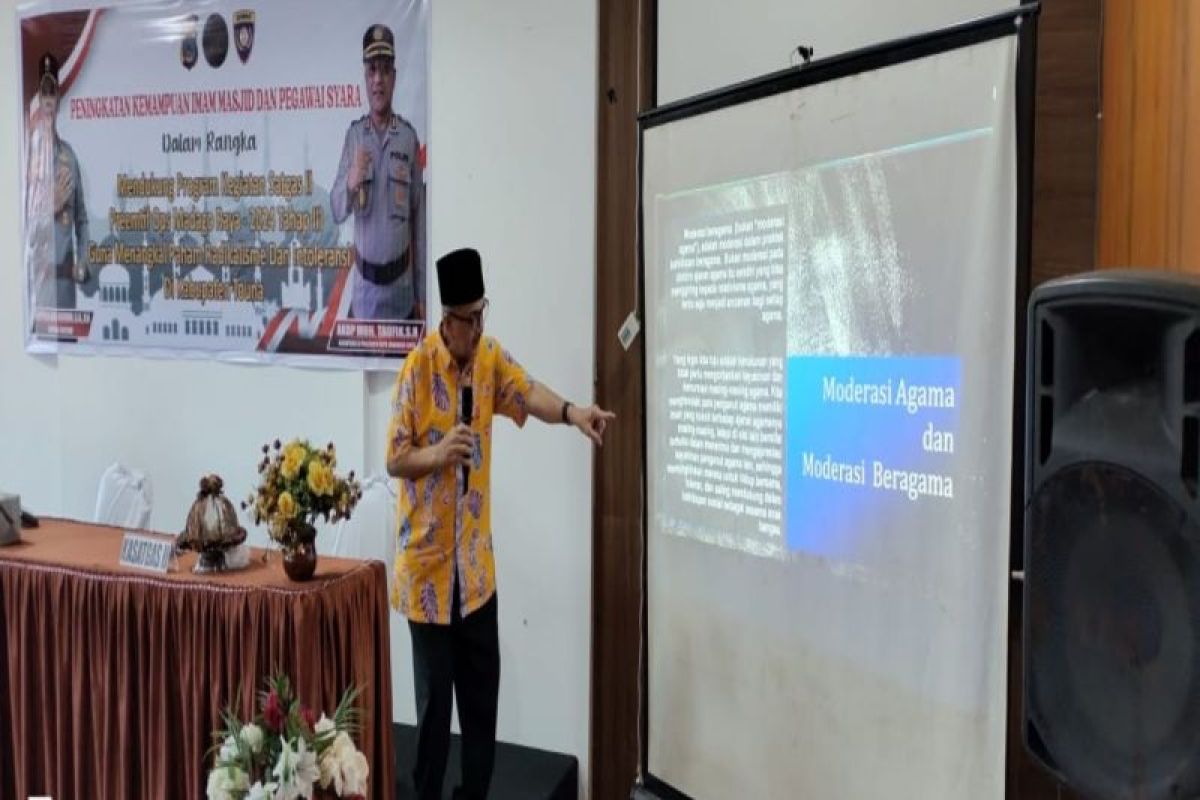 Polda libatkan FKUB Sulteng sosialisasikan moderasi beragama di Touna