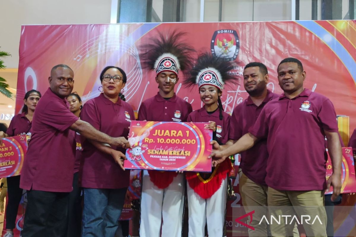 KPU Manokwari sosialisasi Pilkada dengan lomba cipta gerak