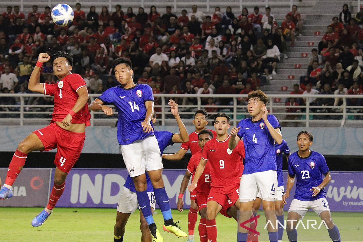 Pelatih Kamboja kewalahan dengan taktik bola mati Indonesia