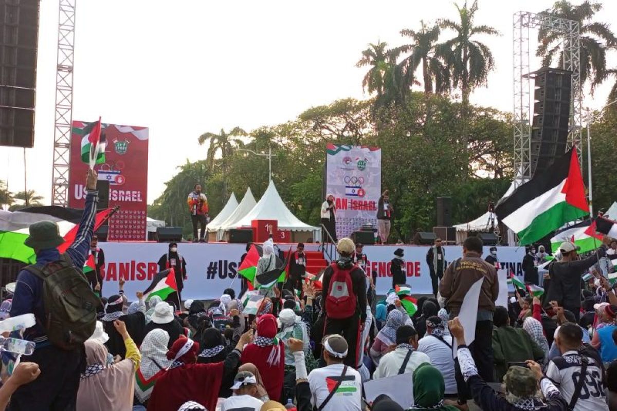 Hari ini massa gelar aksi bela Palestina, ribuan polisi dikerahkan