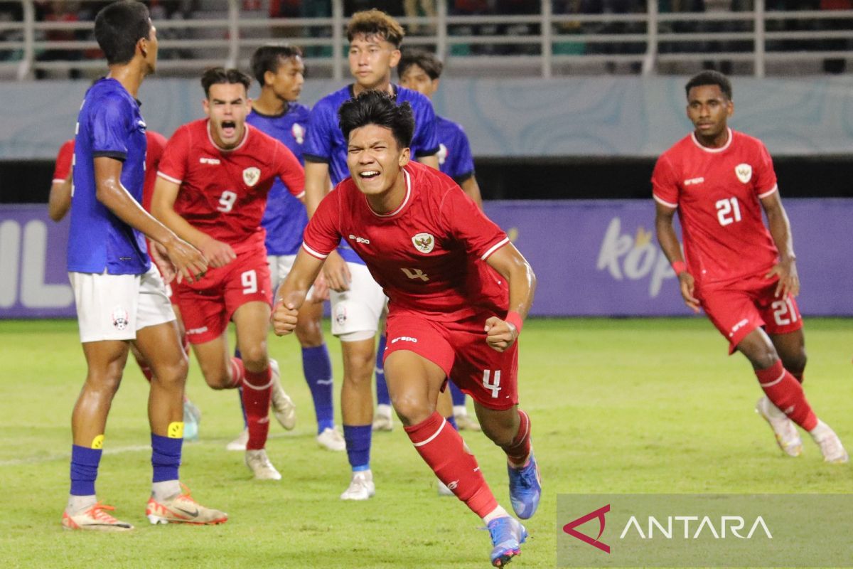 Piala AFF U-19: Indonesia taklukkan Kamboja 2-0