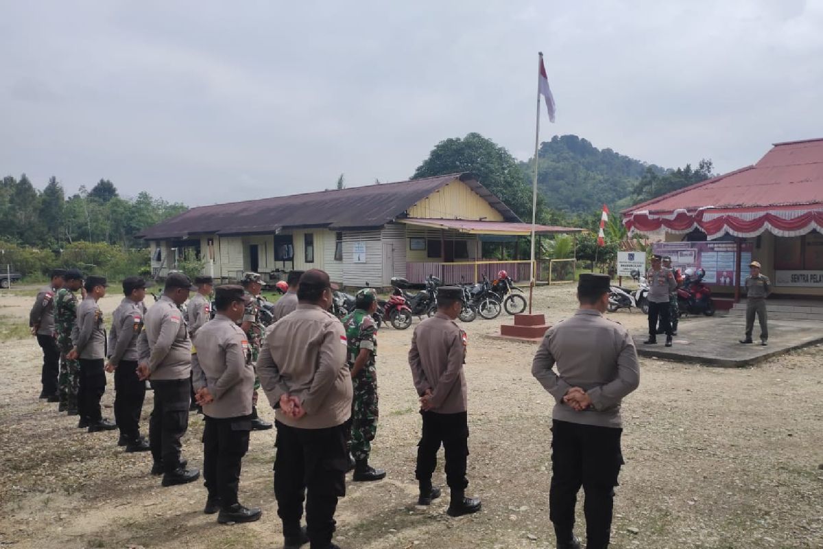 Polisi gelar apel gabungan antisipasi karhutla di batas RI-Malaysia