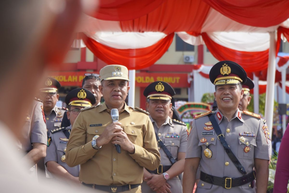 Pj Bupati Langkat hadiri pembukaan pendidikan bintara dan tamtama Polri di SPN Hinai