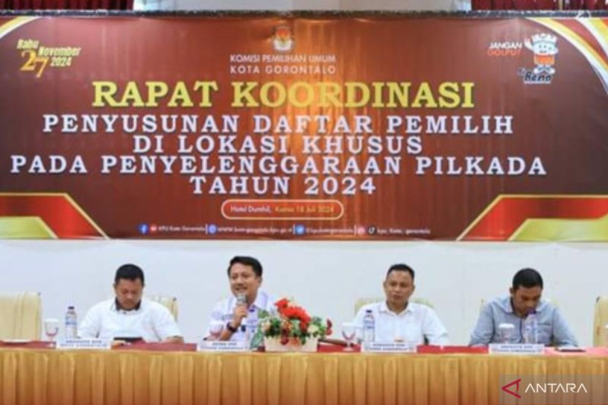 KPU Kota Gorontalo gelar rakor penyusunan daftar pemilih di lokasi khusus