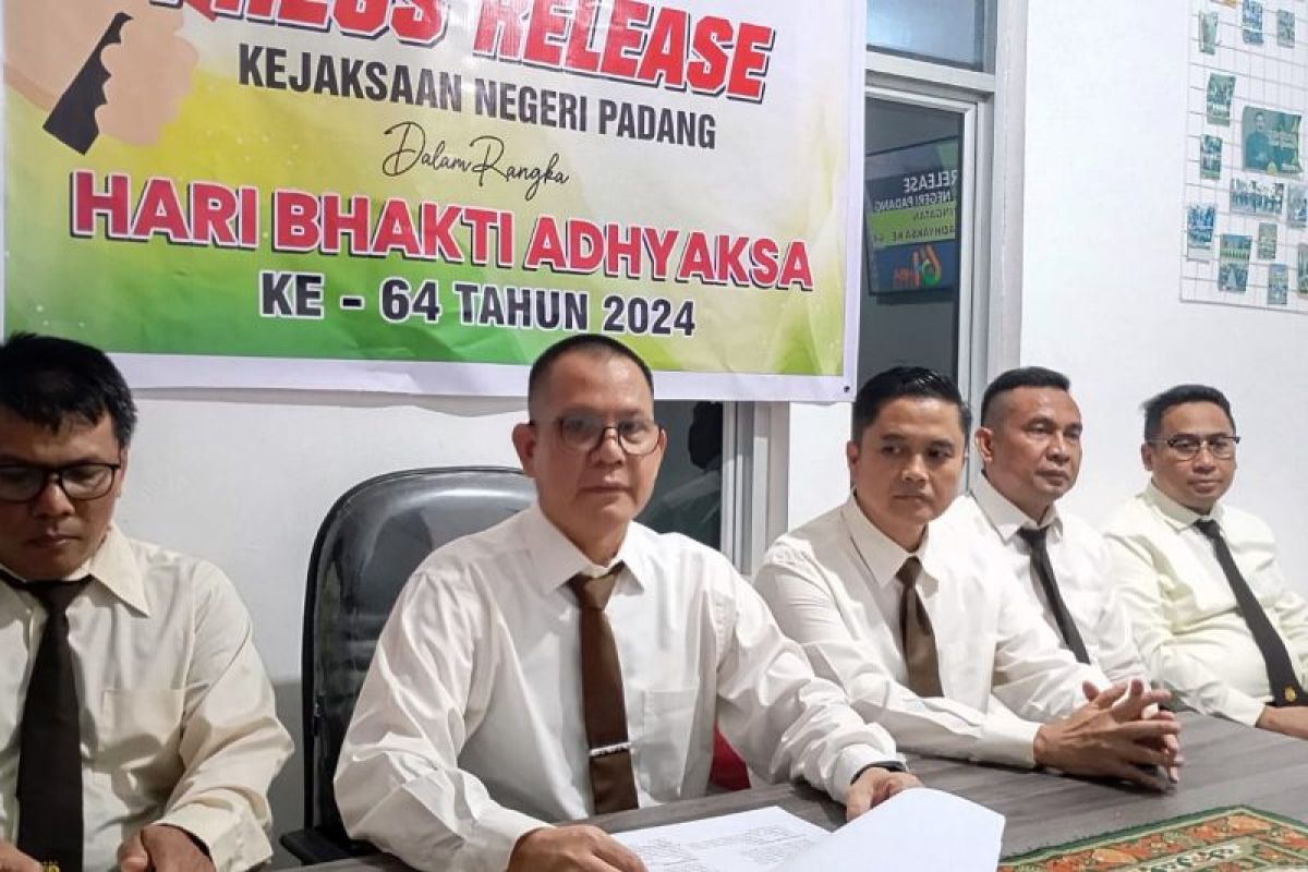 Kejari Padang sidik empat perkara dugaan korupsi periode Januari-Juni 2024