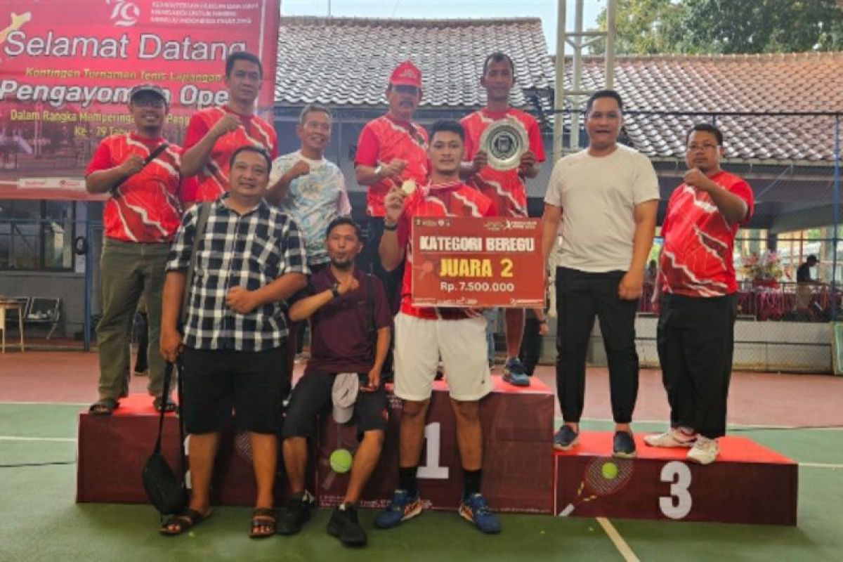 Tenis putra Kemenkumham Jateng juara 2 "Pengayoman Open 2024"