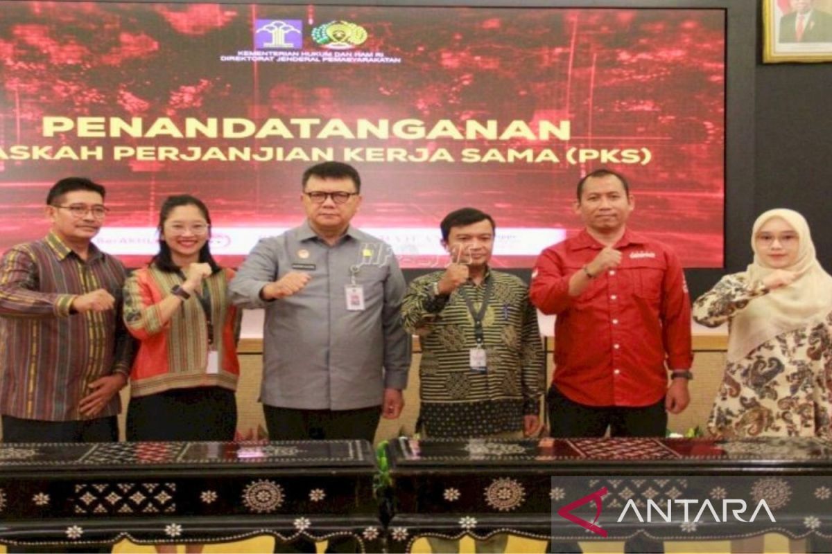 Kemenkumham teken PKS dengan 5 mitra tingkatkan layanan pemasyarakatan