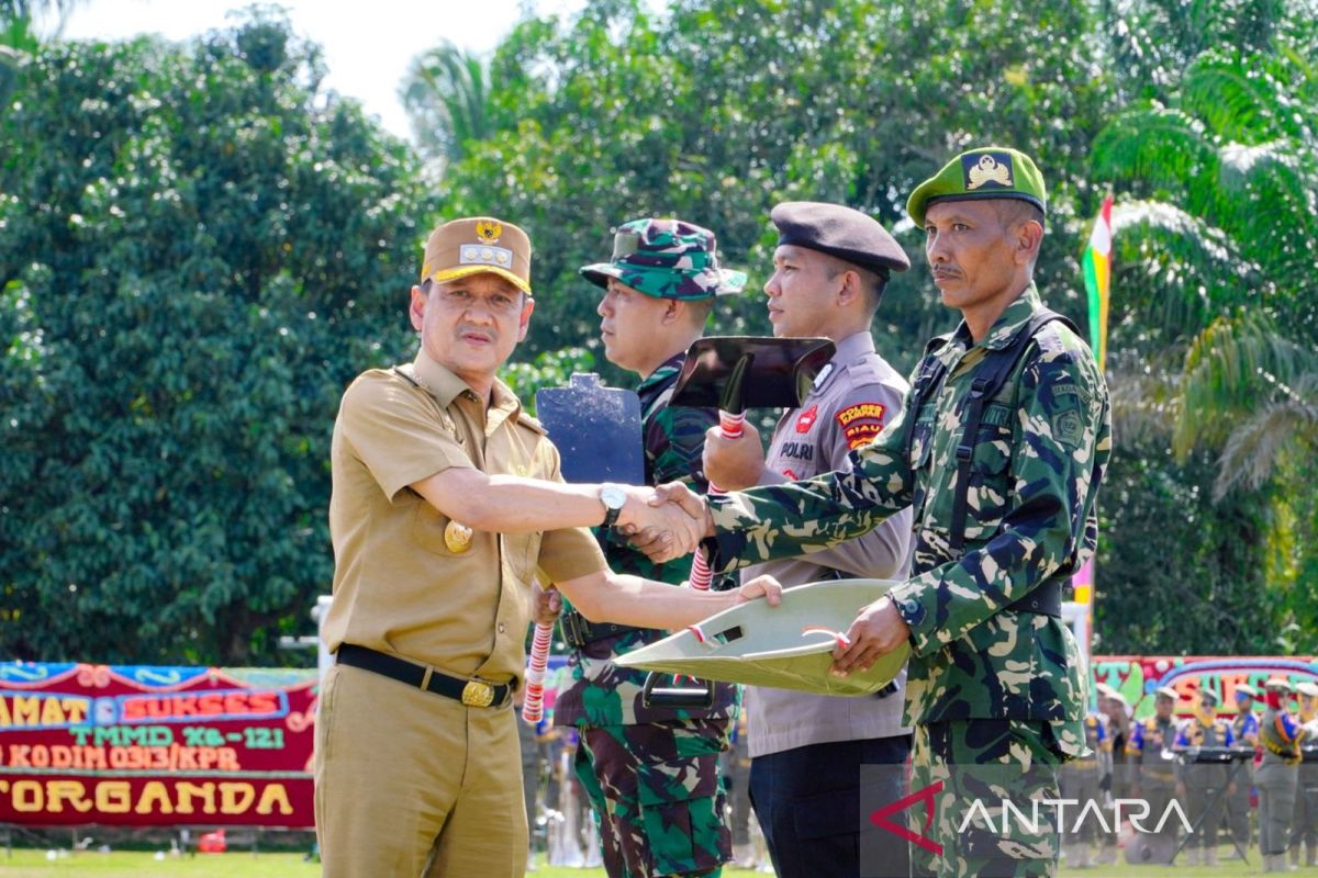 TMMD ke-122 dipusatkan di Desa Tanjung Belit Selatan Kampar, apa saja kegiatannya?