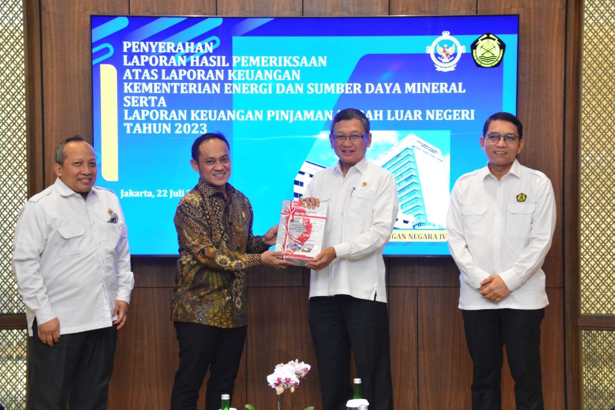 BPK turunkan opini LK Kementerian ESDM tahun 2023 jadi WDP