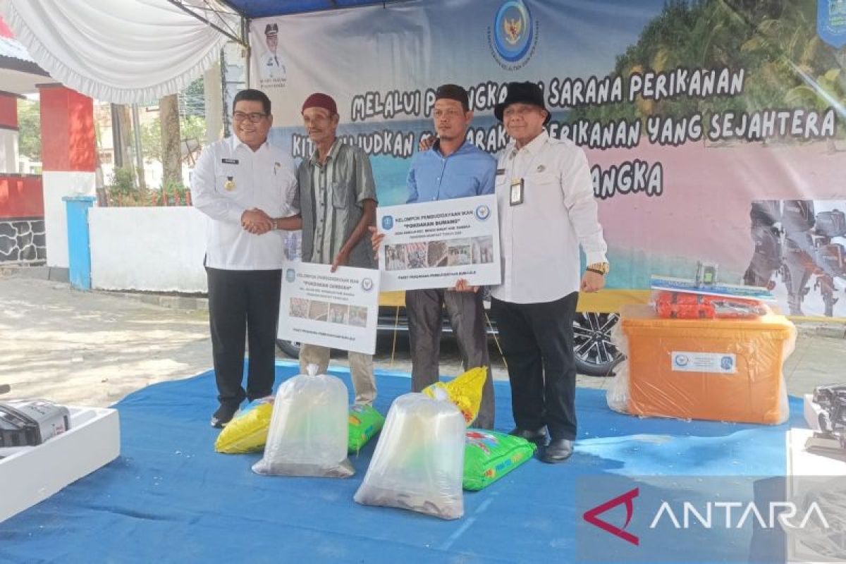 Bangka salurkan bantuan 110 ribu benih ikan