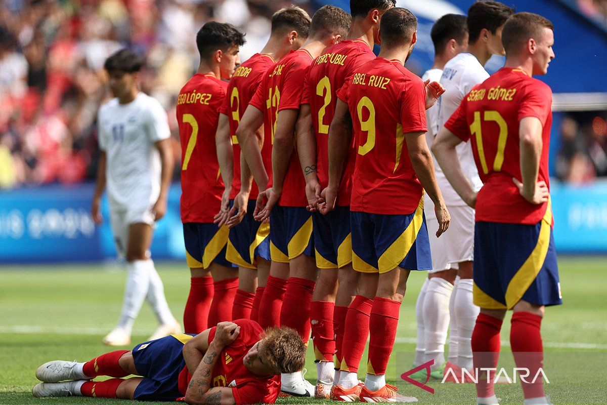 Spanyol awali Olimpiade 2024 dengan kemenangan 2-1 atas Uzbeksitan