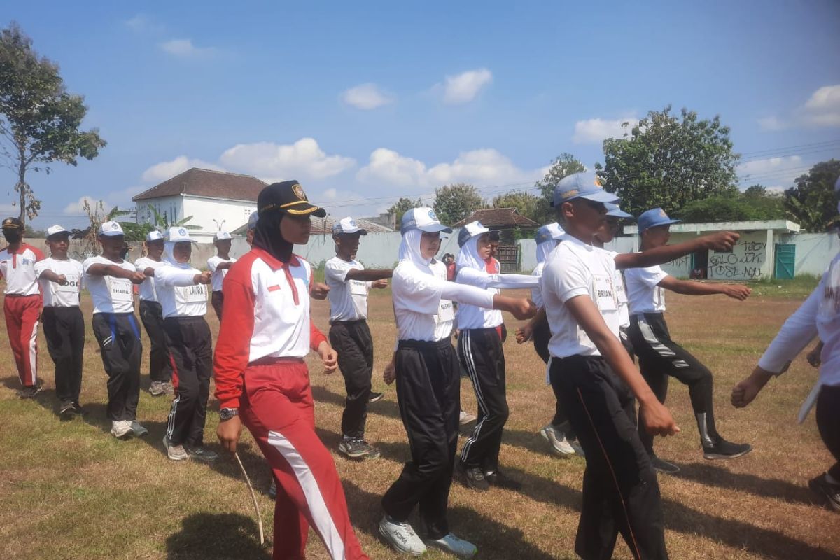 75 calon Paskibraka Sleman menjalani latihan intensif