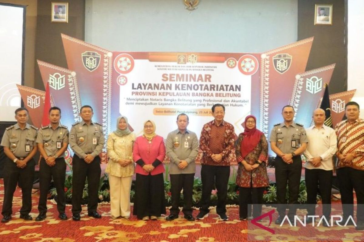 Kanwil Kemenkumham Babel gelar seminar layanan kenotariatan