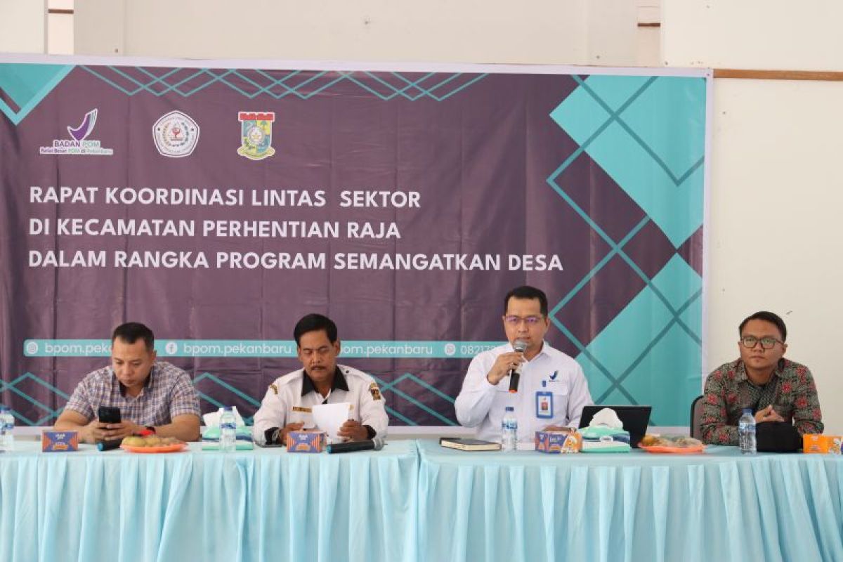 BBPOM Pekanbaru gelar rakor lintas sektoral program semangatkan desa tingkat kecamatan di Kampar