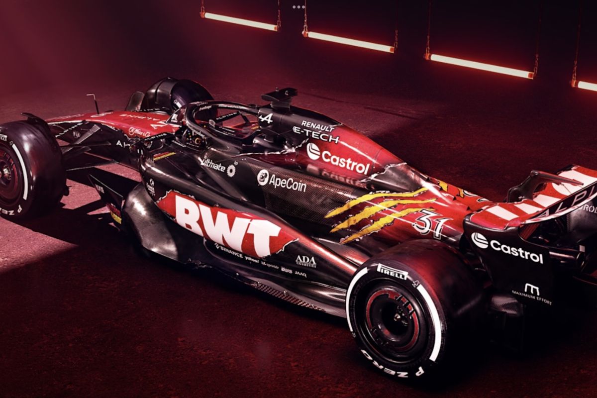 Alpine bawa livery spesial Deadpool x Wolverine pada GP Belgia