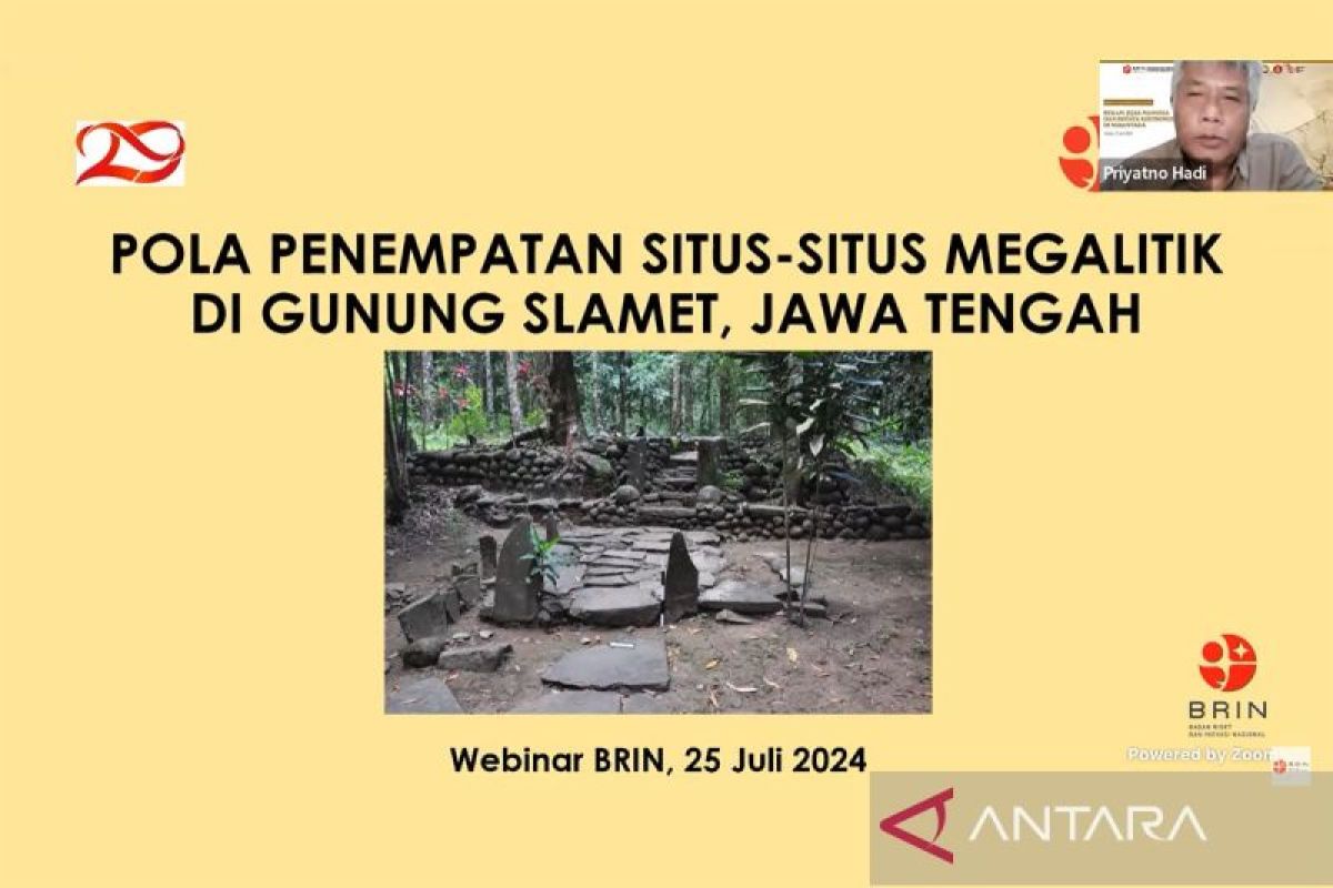 BRIN ungkap adanya peradaban megalitik yang religius di Gunung Slamet