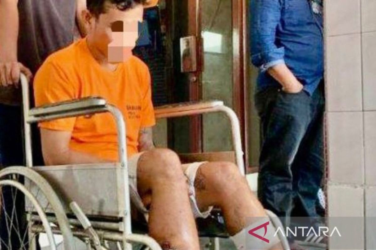 Polisi tembak kaki pelaku dugaan bunuh pemilik warung mie di Deli Serdang