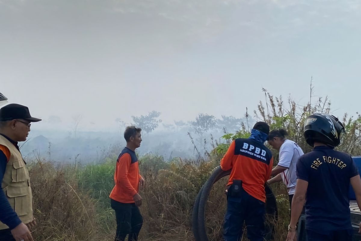 BPBD Kubu Raya Kalbar kesulitan akses air untuk padamkan kebakaran lahan