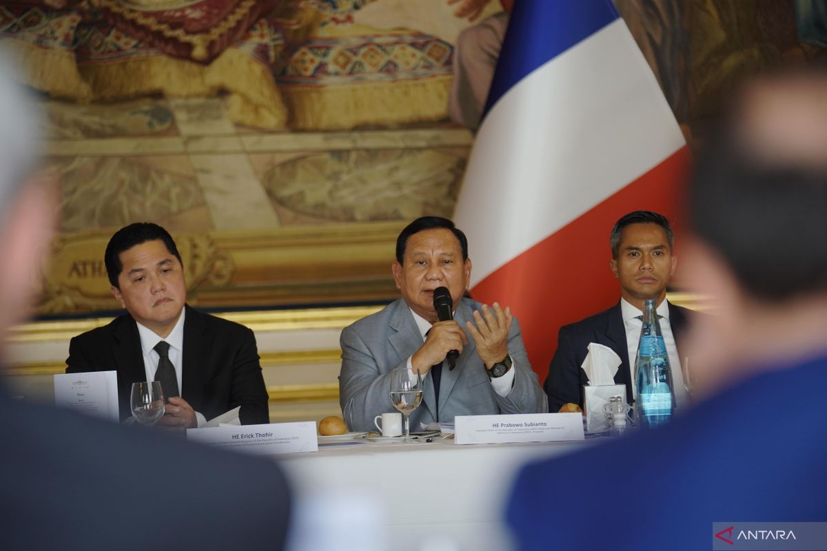 Prabowo meets Paris business community to explore future cooperation