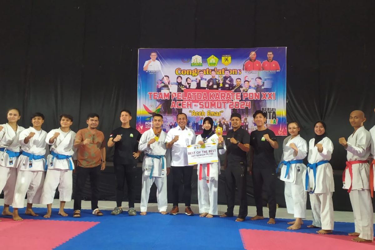 Dua atlet karate Aceh raih medali emas Open Championship Yogyakarta